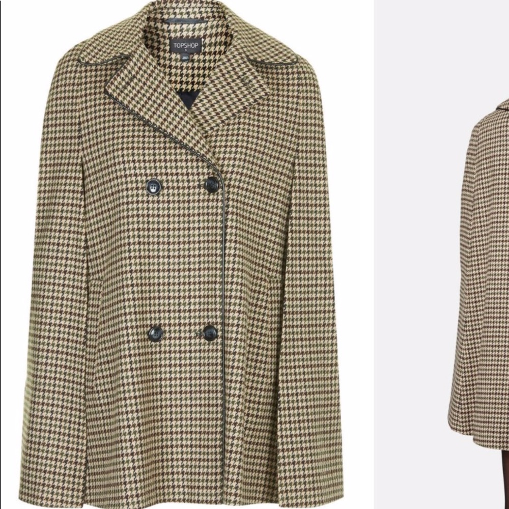 TOPSHOP Double Breasted Heritage Cape